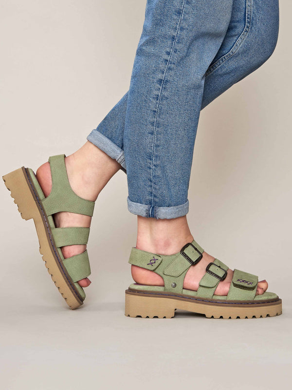 DIANTHA SAGE GREEN NUBUCK