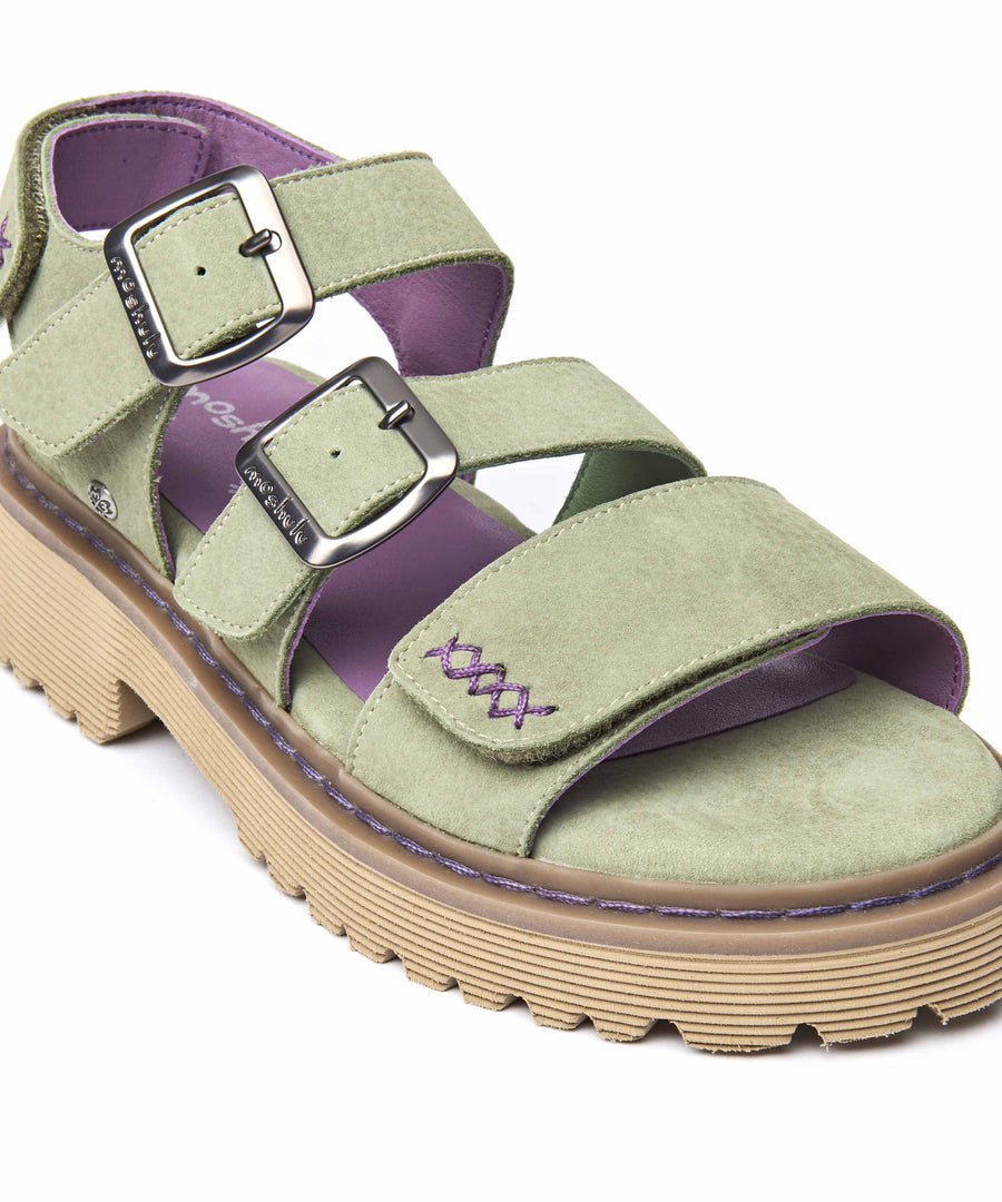 DIANTHA SAGE GREEN NUBUCK