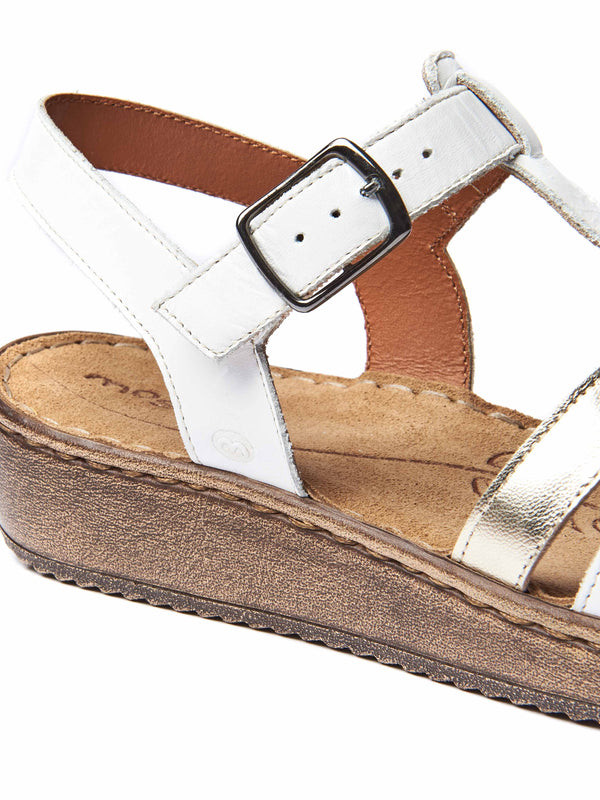 PARADAS WHITE/GILT METALLIC