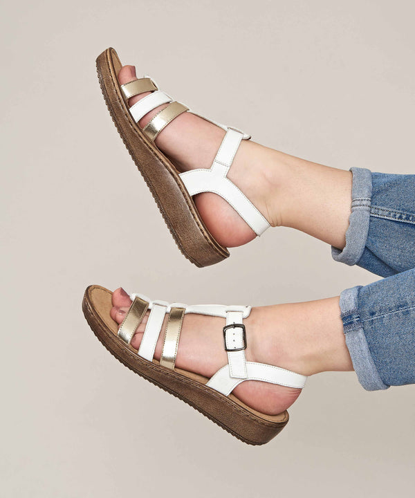 PARADAS WHITE/GILT METALLIC