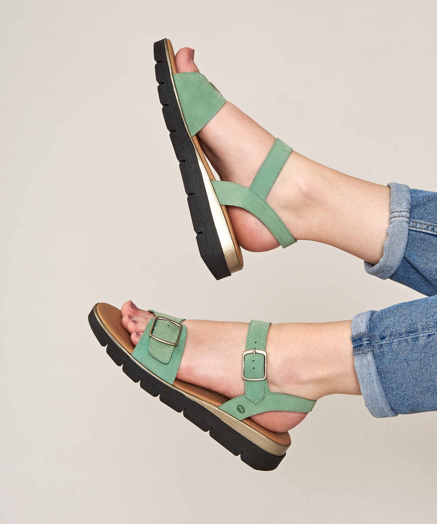PHILLY GLACIAL GREEN NUBUCK