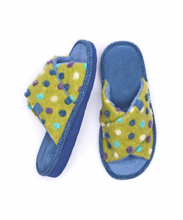 MALIA SLIDE MATCHA DENIM