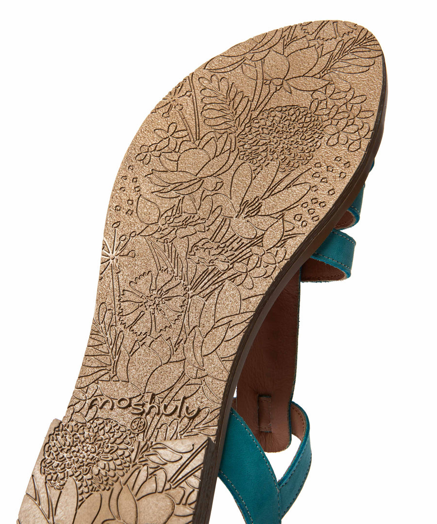 SALTERN F/S TEAL SEA NUBUCK