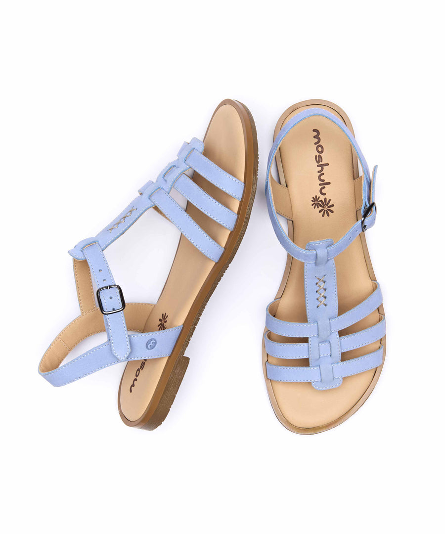SALTERN CORNFLOWER BLUE NUBUCK