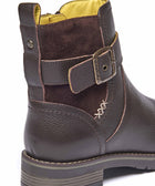 RIA BROWN LEATHER/SUEDE