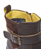 RIA BROWN LEATHER/SUEDE