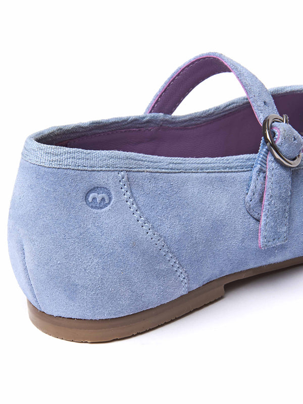 MAWGAN CORNFLOWER BLUE SUEDE