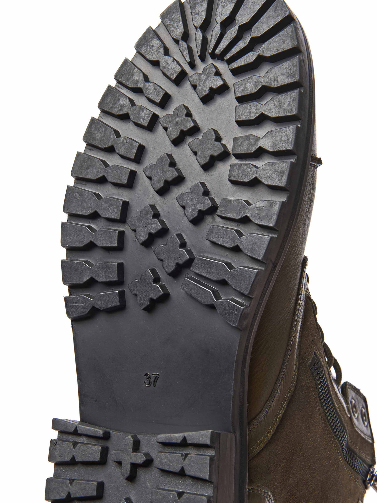 Green embroidered biker boot - BARDSEY 2 FLORAL OLIVE GREEN LEATHER