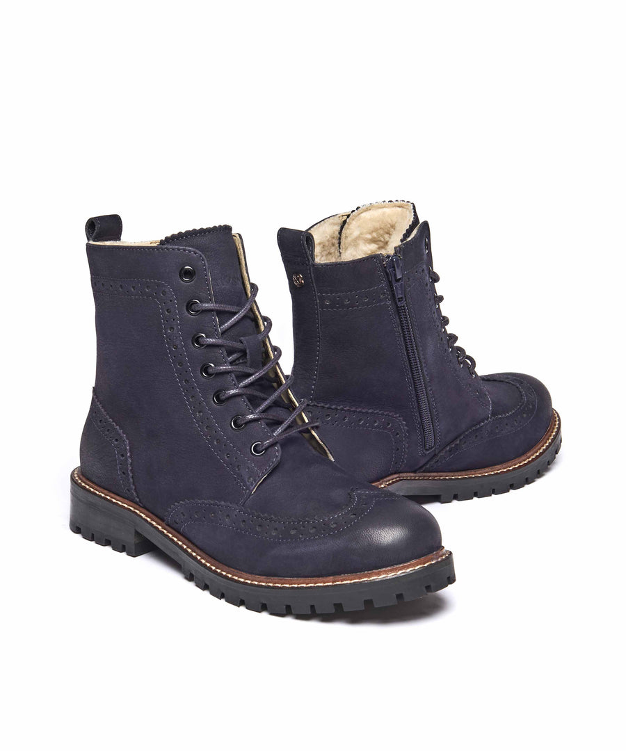 FILICO WARMLINED INDIGO NUBUCK