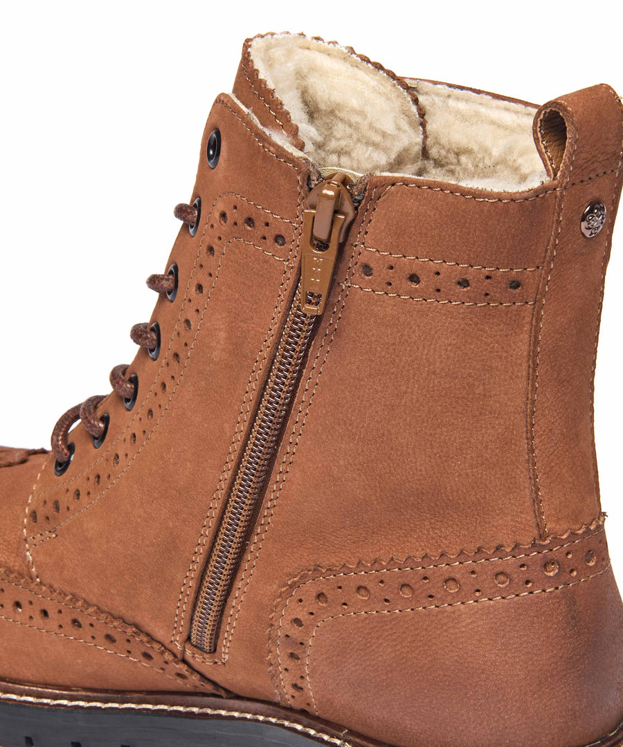 FILICO WARMLINED TAN NUBUCK