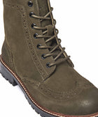 FILICO WARMLINED OLIVE GREEN NUBUCK