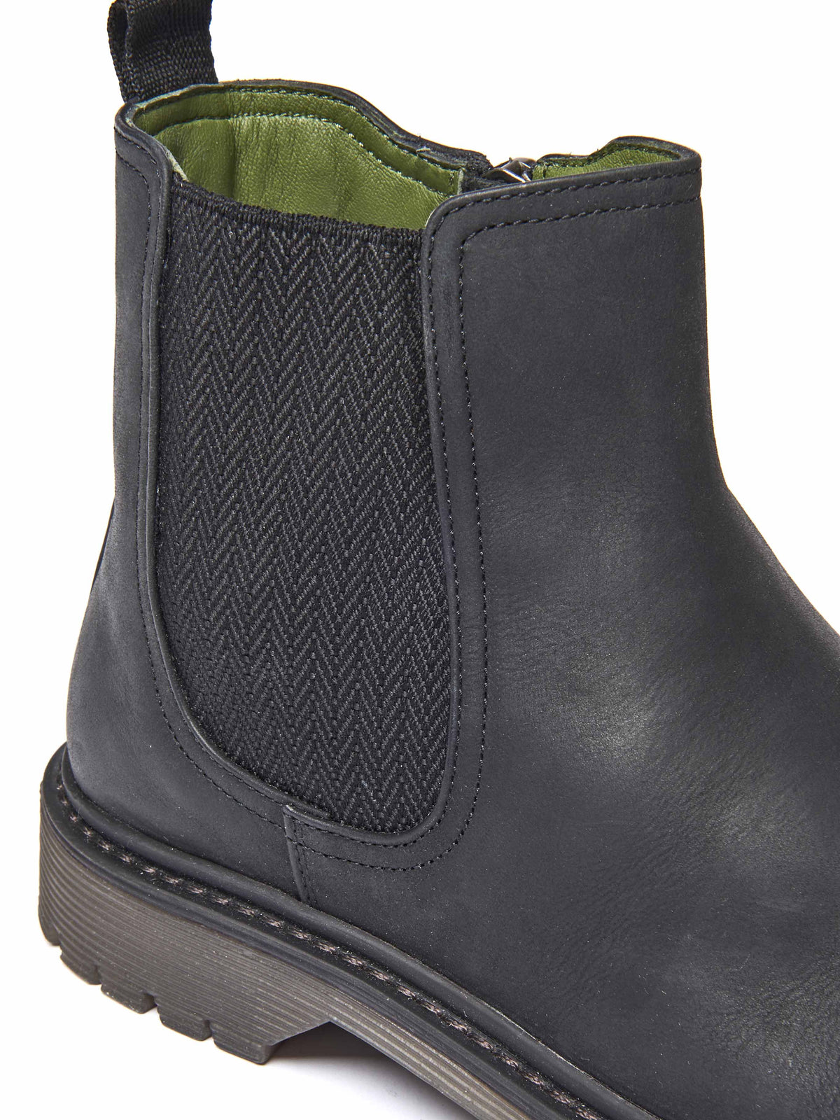 Black chunky Chelsea boot - SKERRY 2 BLACK WAXY