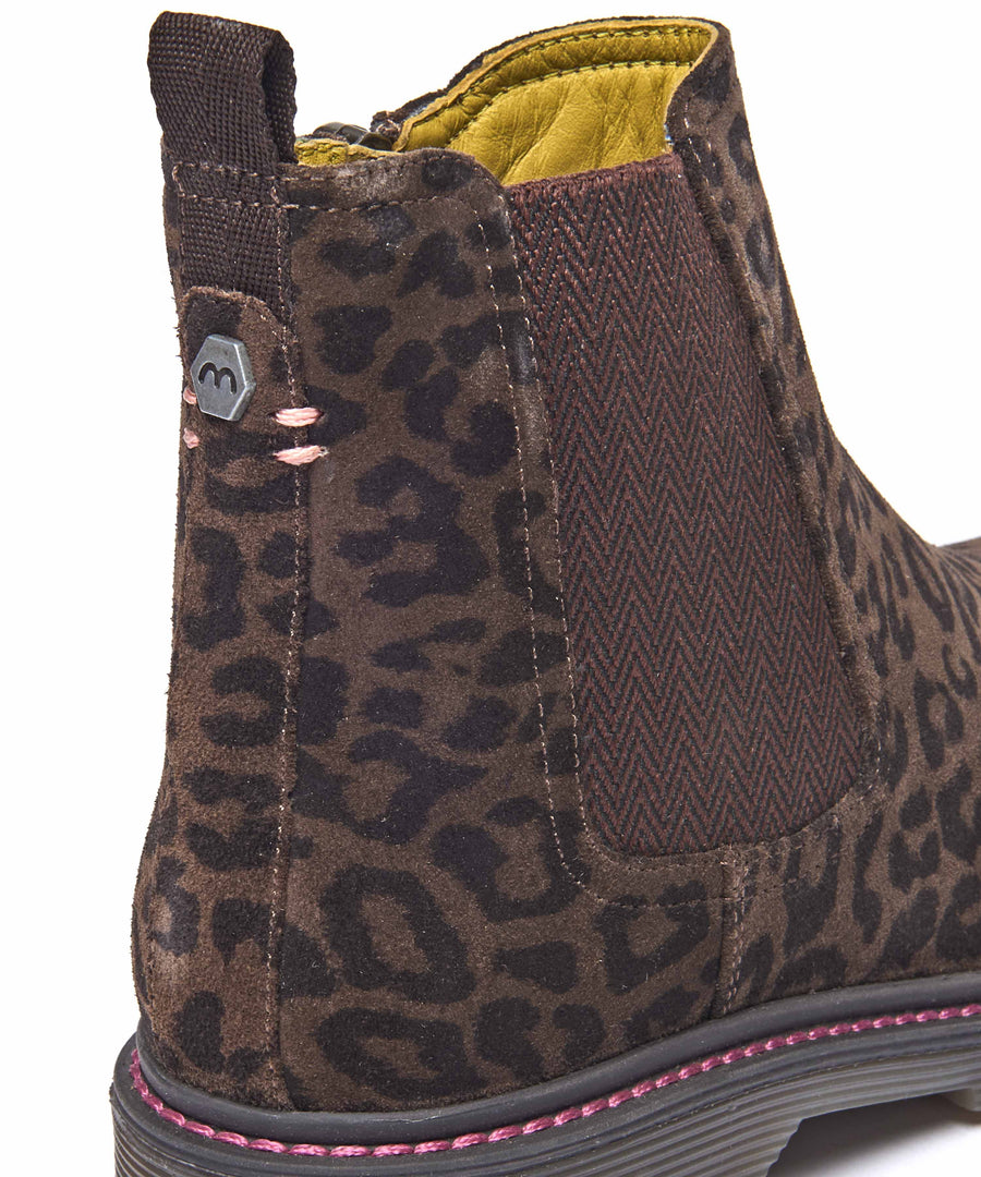 SKERRY 2 BROWN LEOPARD PRINT SUEDE