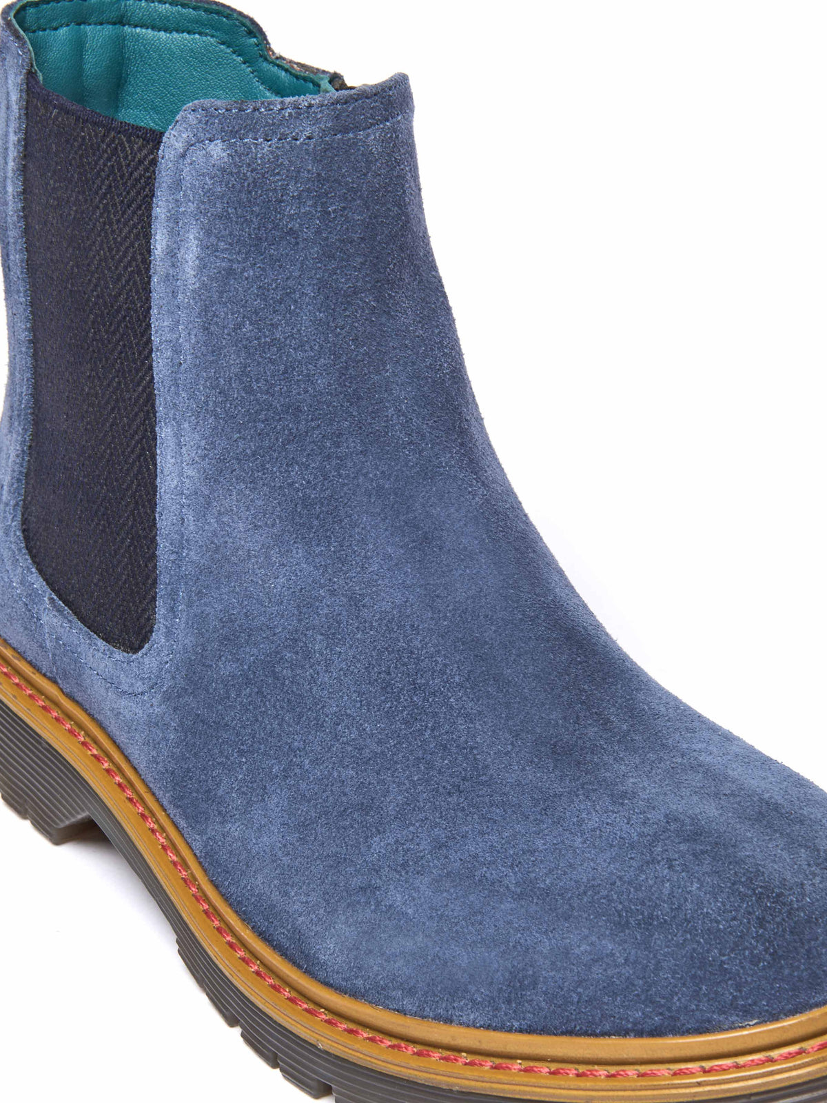 Blue chunky Chelsea boot - SKERRY 2 DENIM SUEDE