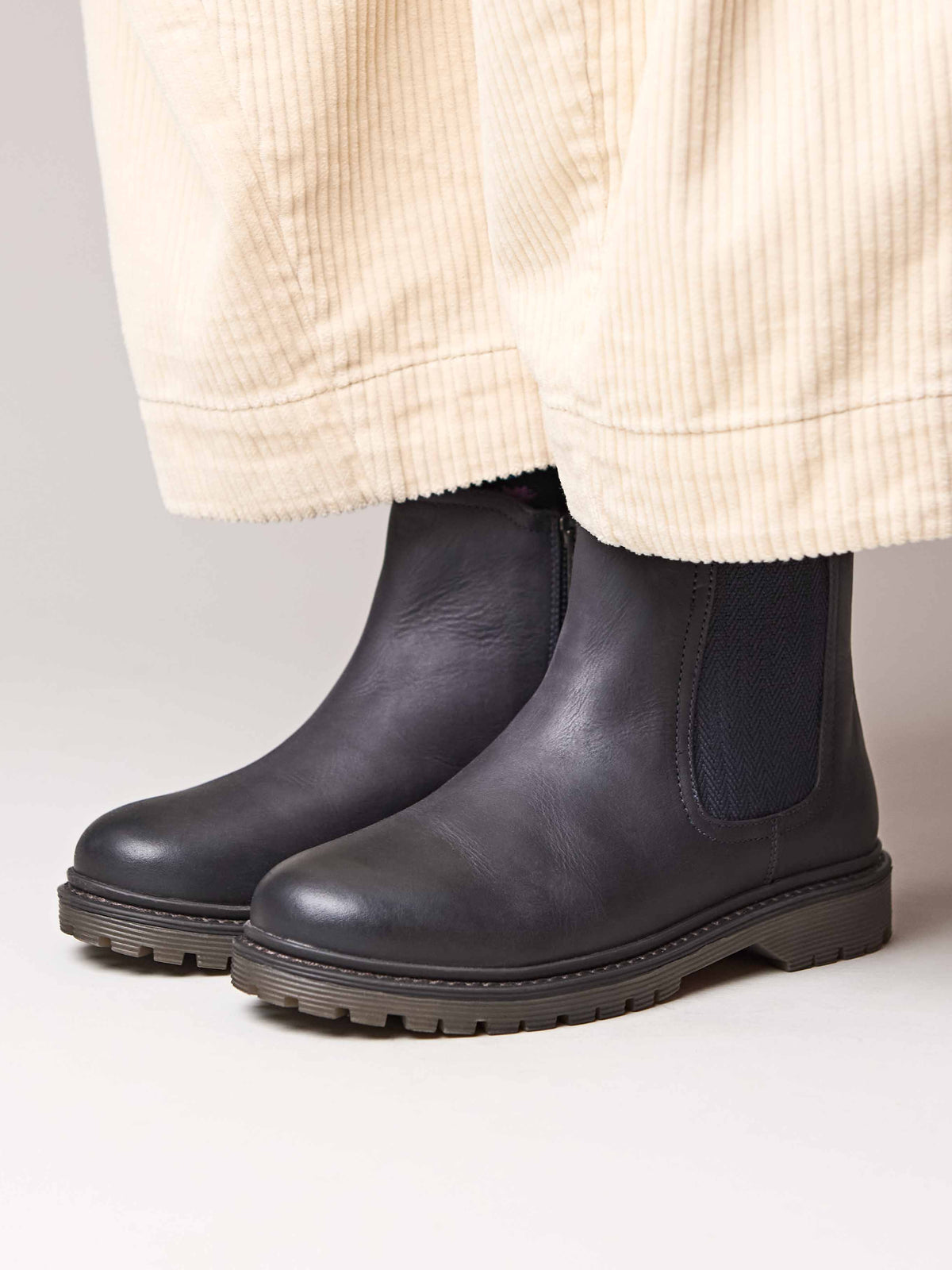 Blue chunky Chelsea boot - SKERRY 2 INDIGO WAXY