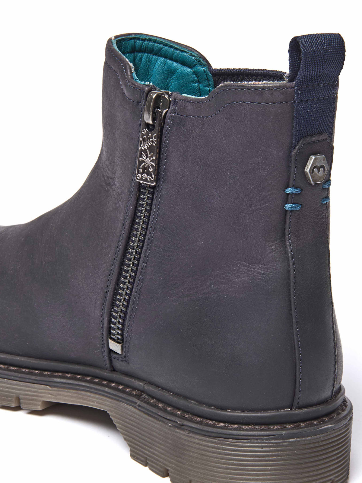 Blue chunky Chelsea boot - SKERRY 2 INDIGO WAXY