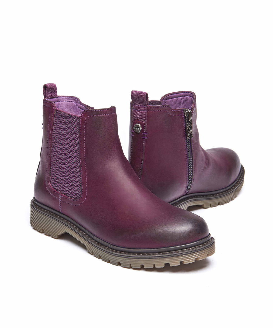 SKERRY 2 PLUM WAXY