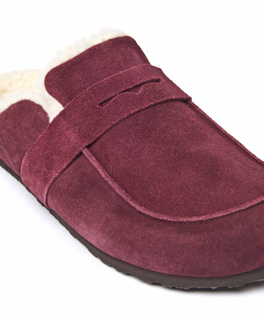 ZINNIA ZINFANDEL RED SUEDE