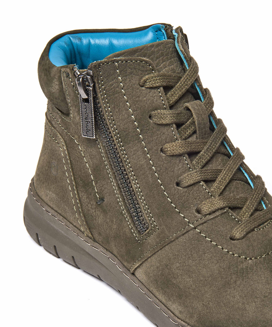 SONJA 2 OLIVE GREEN NUBUCK