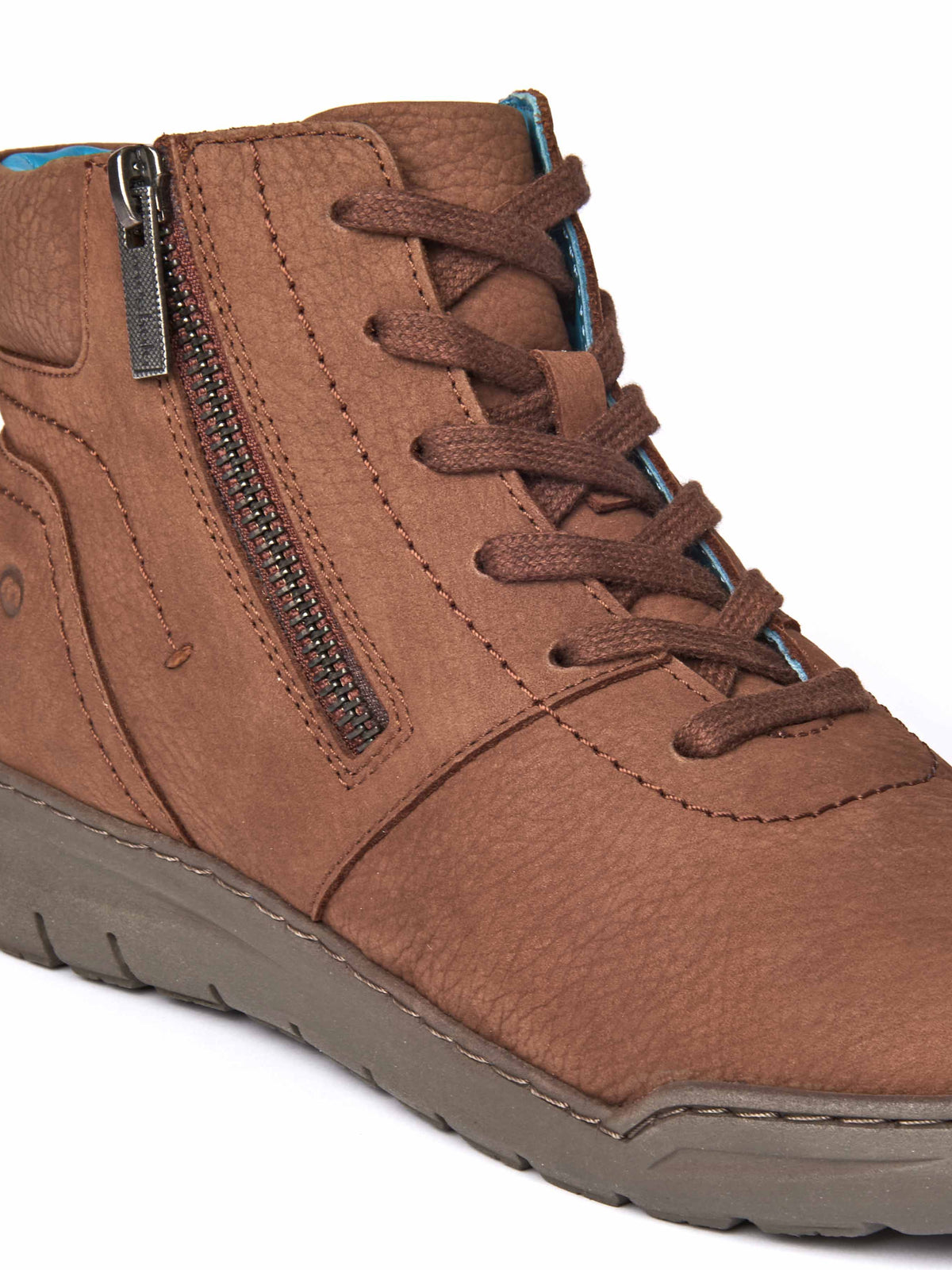 Brown adjustable ankle boot - SONJA 2 PECAN NUBUCK