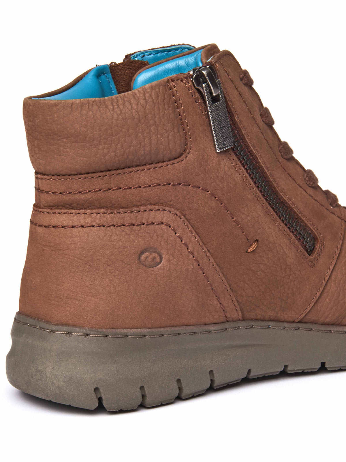 Brown adjustable ankle boot - SONJA 2 PECAN NUBUCK
