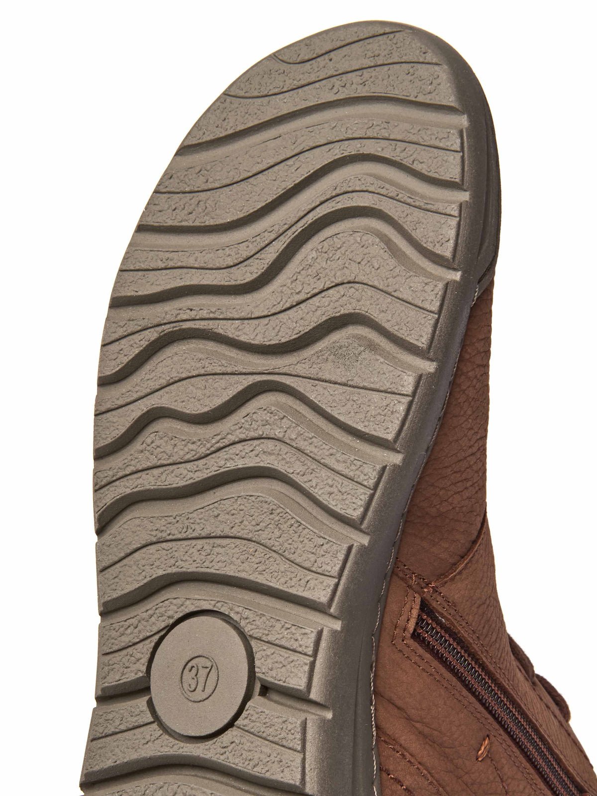 Brown adjustable ankle boot - SONJA 2 PECAN NUBUCK