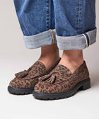 BLOOMER BROWN LEOPARD PRINT SUEDE