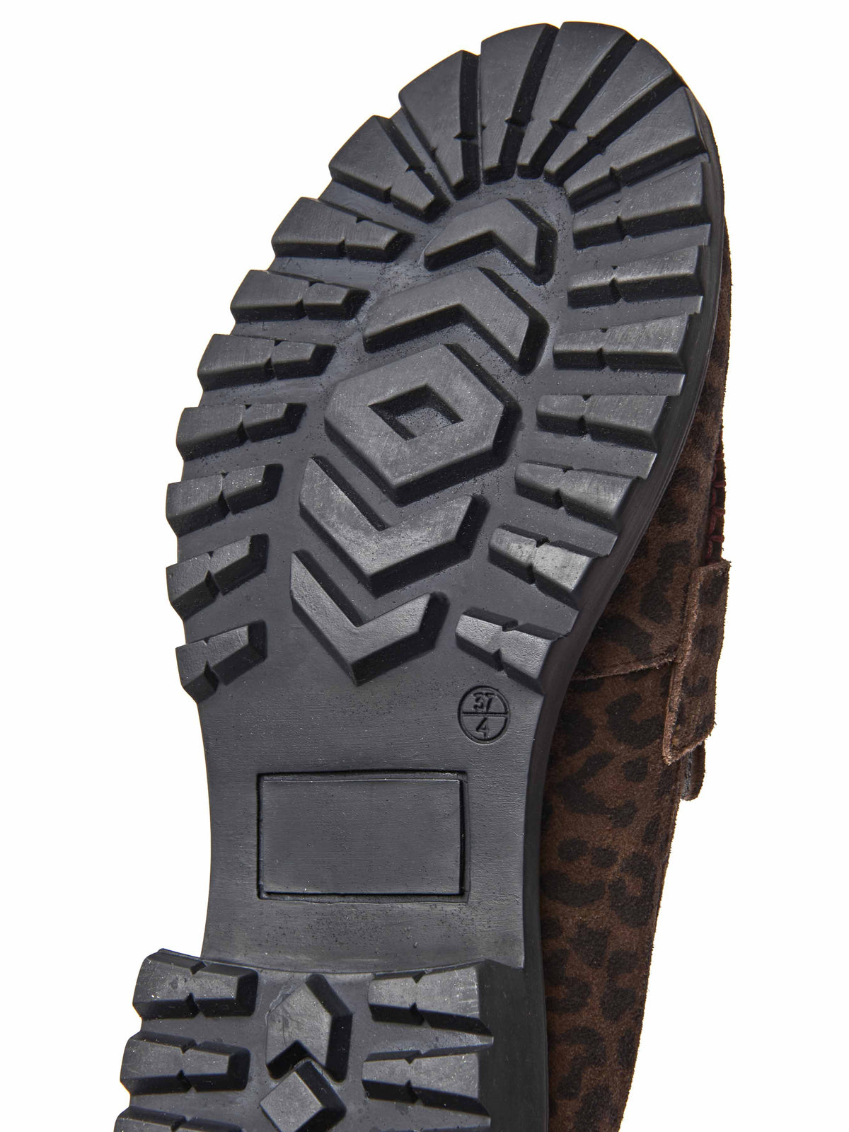 Brown dual-fit penny loafer - BLOOMER BROWN LEOPARD PRINT SUEDE