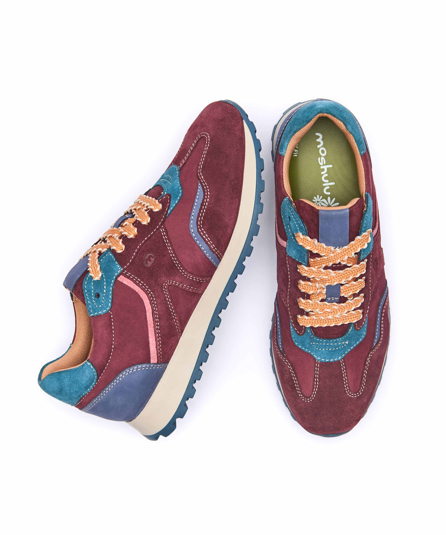 REMI ZINFANDEL RED NUBUCK/SUEDE
