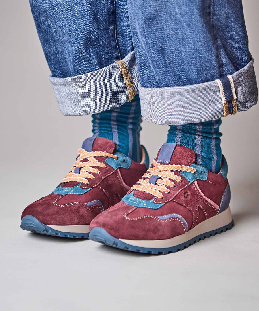REMI ZINFANDEL RED NUBUCK/SUEDE