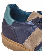 JESS INDIGO METALLIC LEATHER/ SUEDE