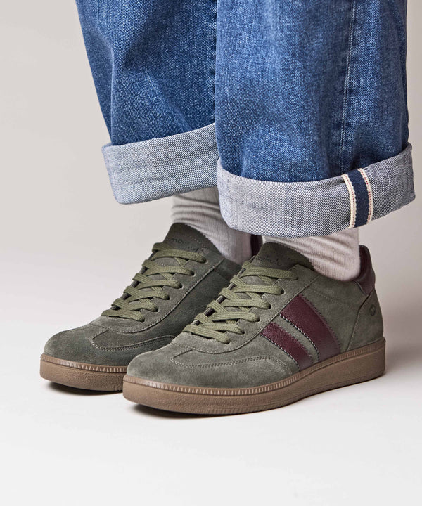 JESS OLIVE GREEN SUEDE