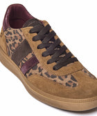 JESS PECAN LEOPARD PRINT SUEDE