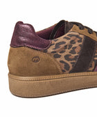 JESS PECAN LEOPARD PRINT SUEDE