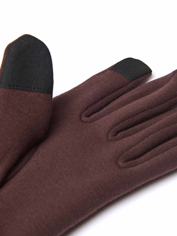 Brown touch screen gloves - GREBE GLOVE BROWN