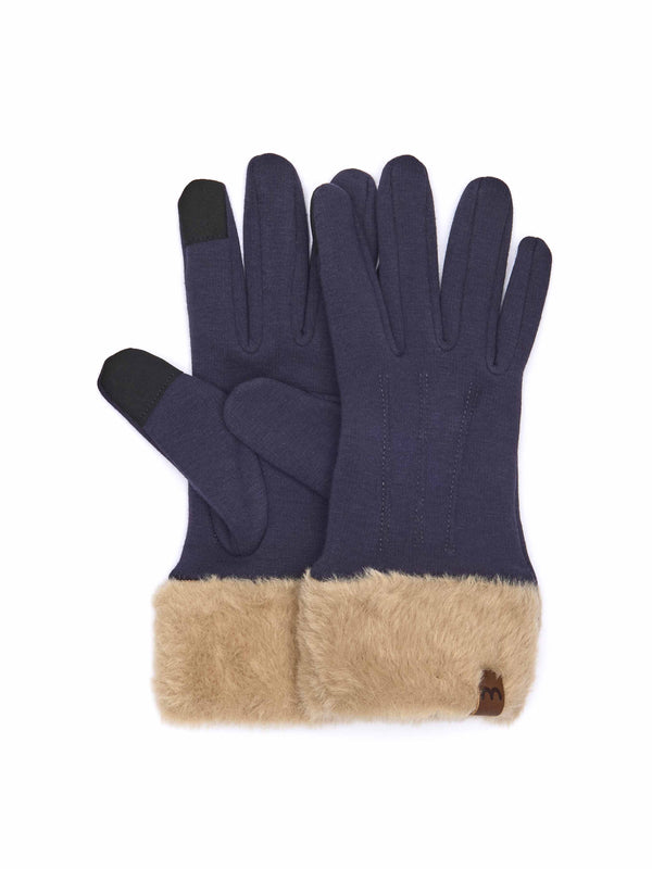 Blue touch screen gloves - GREBE GLOVE INDIGO