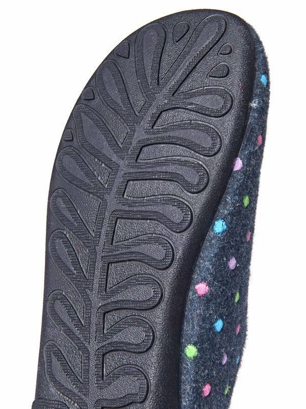 Blue adjustable touch fastening slipper - WATKIN NAVY