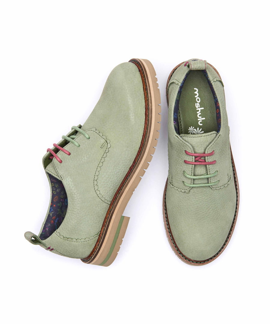 RAFFLESIA SAGE GREEN NUBUCK