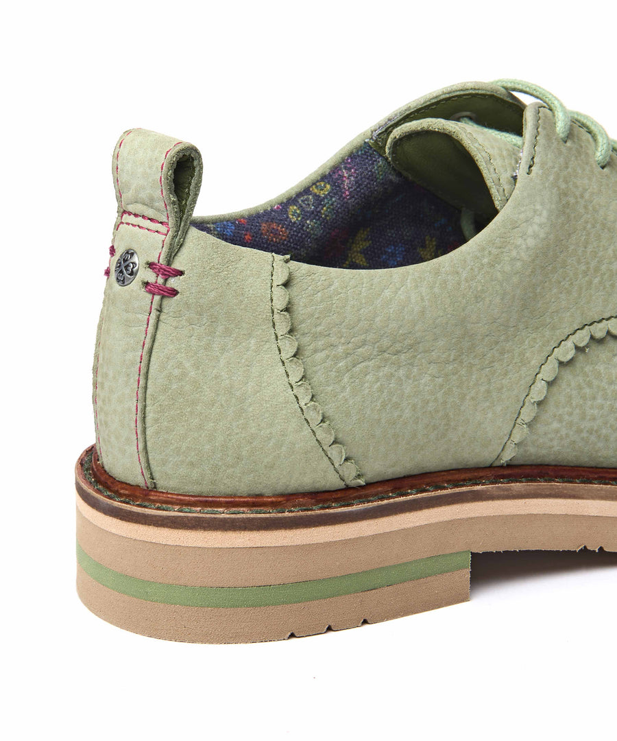 RAFFLESIA SAGE GREEN NUBUCK