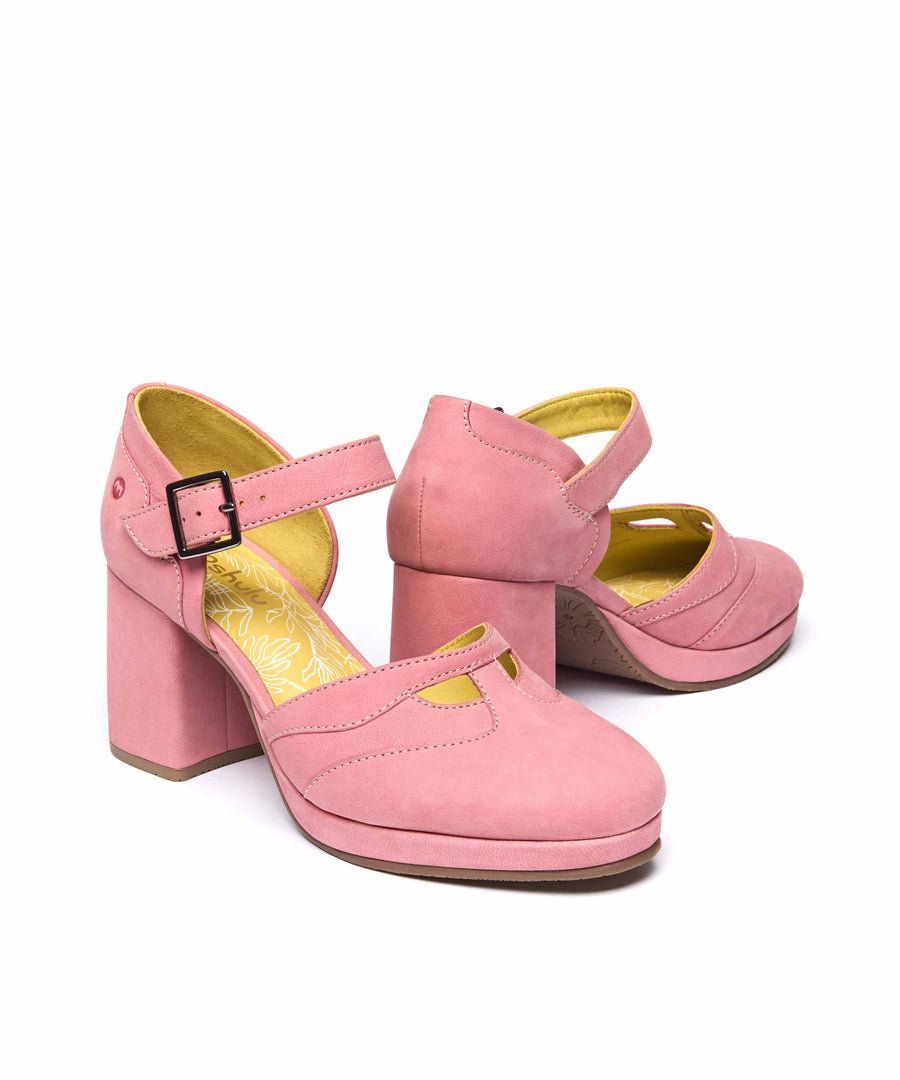 HAZUMI CORAL PINK NUBUCK