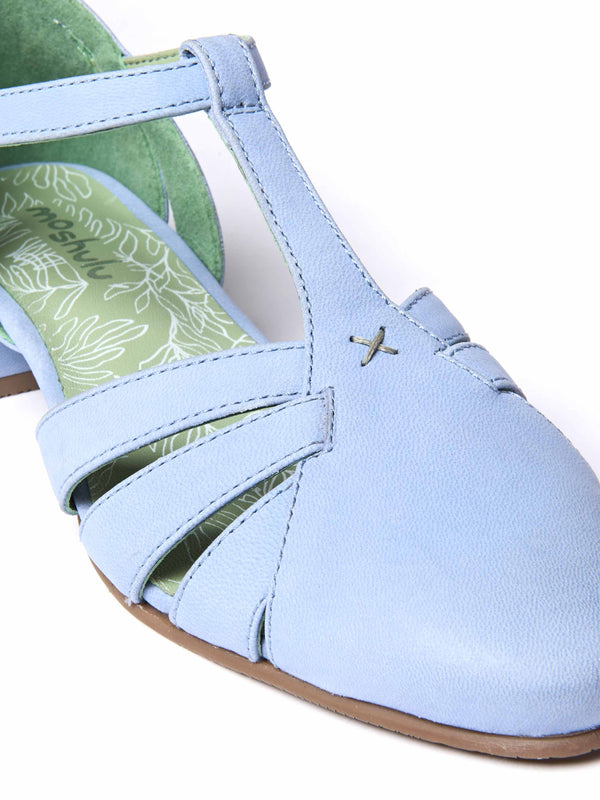 SAYURI CORNFLOWER BLUE NUBUCK