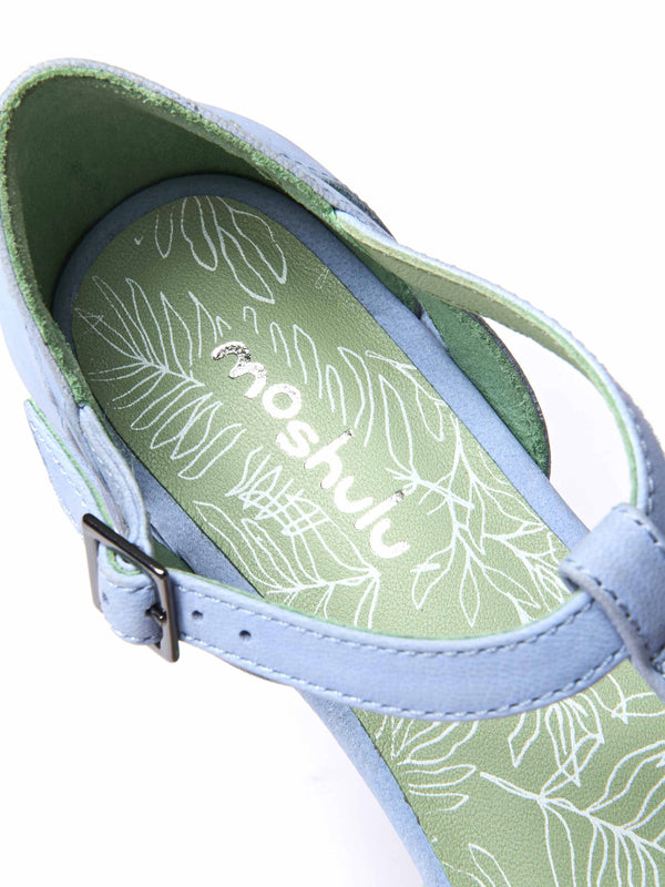 SAYURI CORNFLOWER BLUE NUBUCK