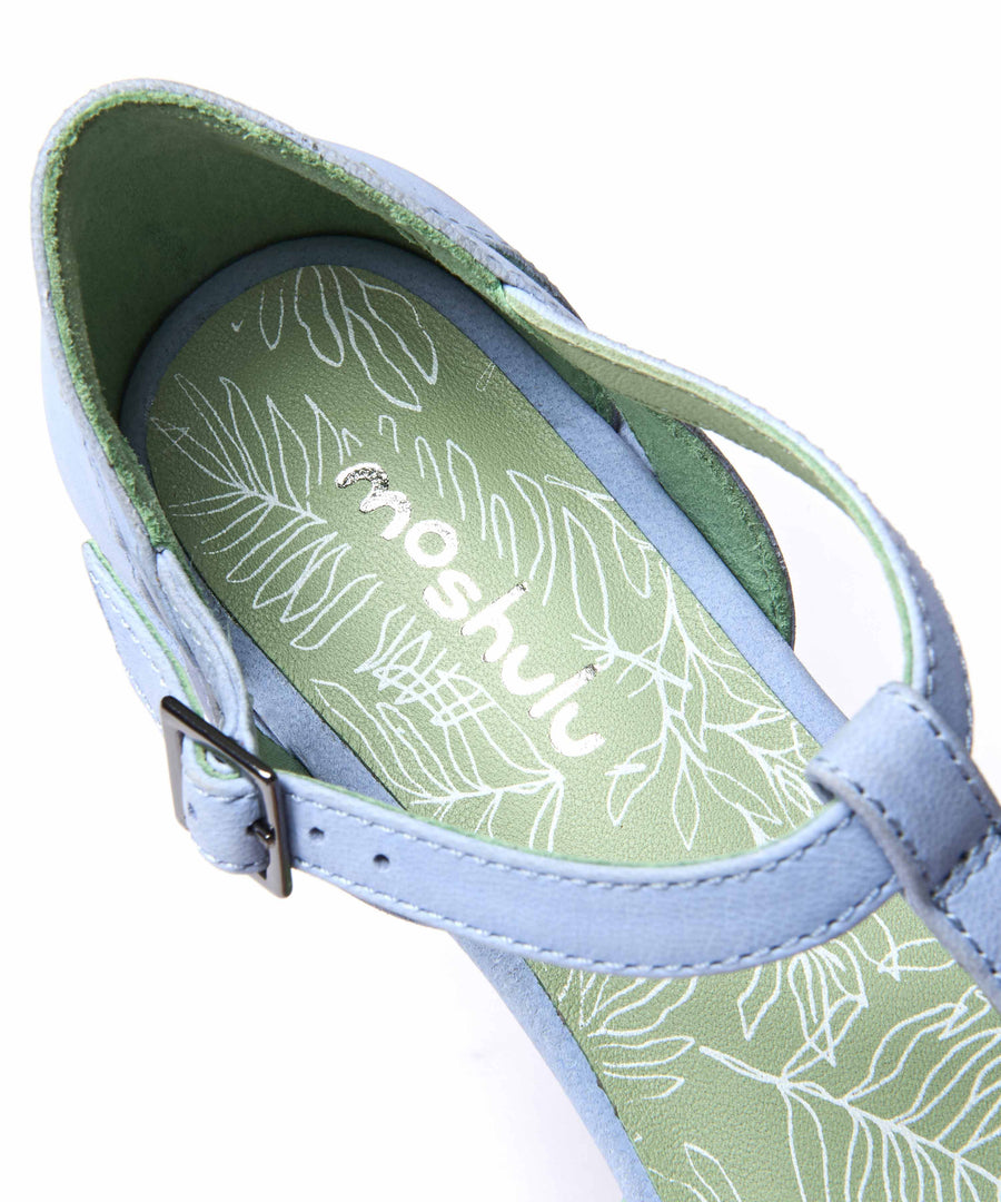 SAYURI CORNFLOWER BLUE NUBUCK