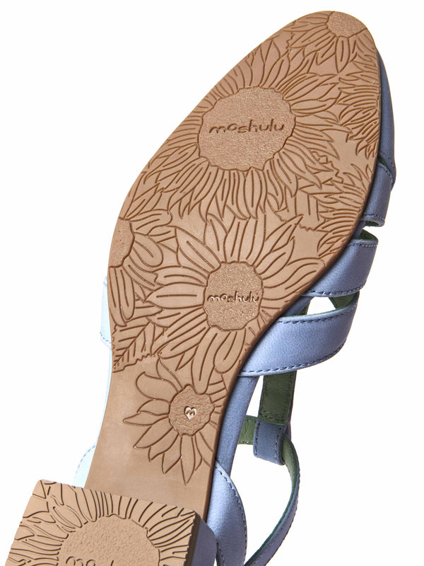 SAYURI CORNFLOWER BLUE NUBUCK