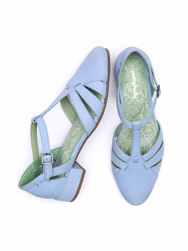 SAYURI CORNFLOWER BLUE NUBUCK