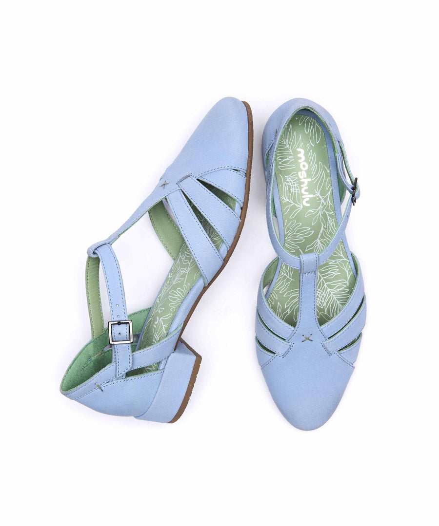 SAYURI CORNFLOWER BLUE NUBUCK