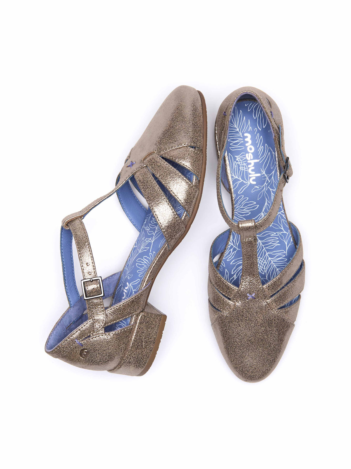 SAYURI SILVER METALLIC LEATHER