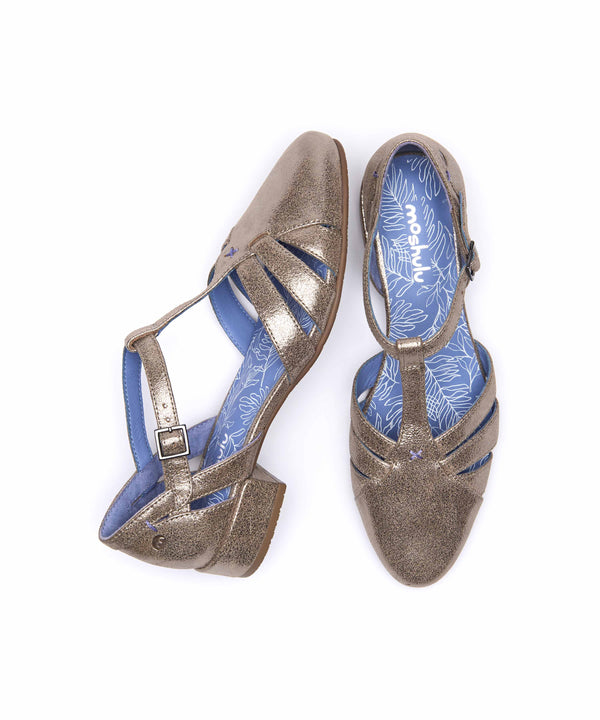 SAYURI SILVER METALLIC LEATHER