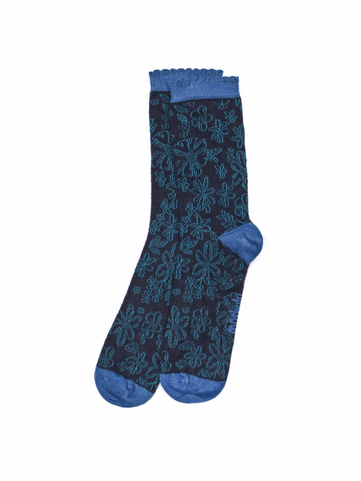 Multi CHRISTMAS SOCK BOX FOR HER - CHRISTMAS SOCK BOX FOR HER BAUBLE INDIGO FLORAL