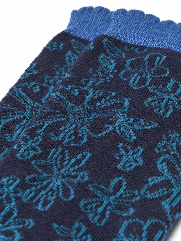 Multi CHRISTMAS SOCK BOX FOR HER - CHRISTMAS SOCK BOX FOR HER BAUBLE INDIGO FLORAL